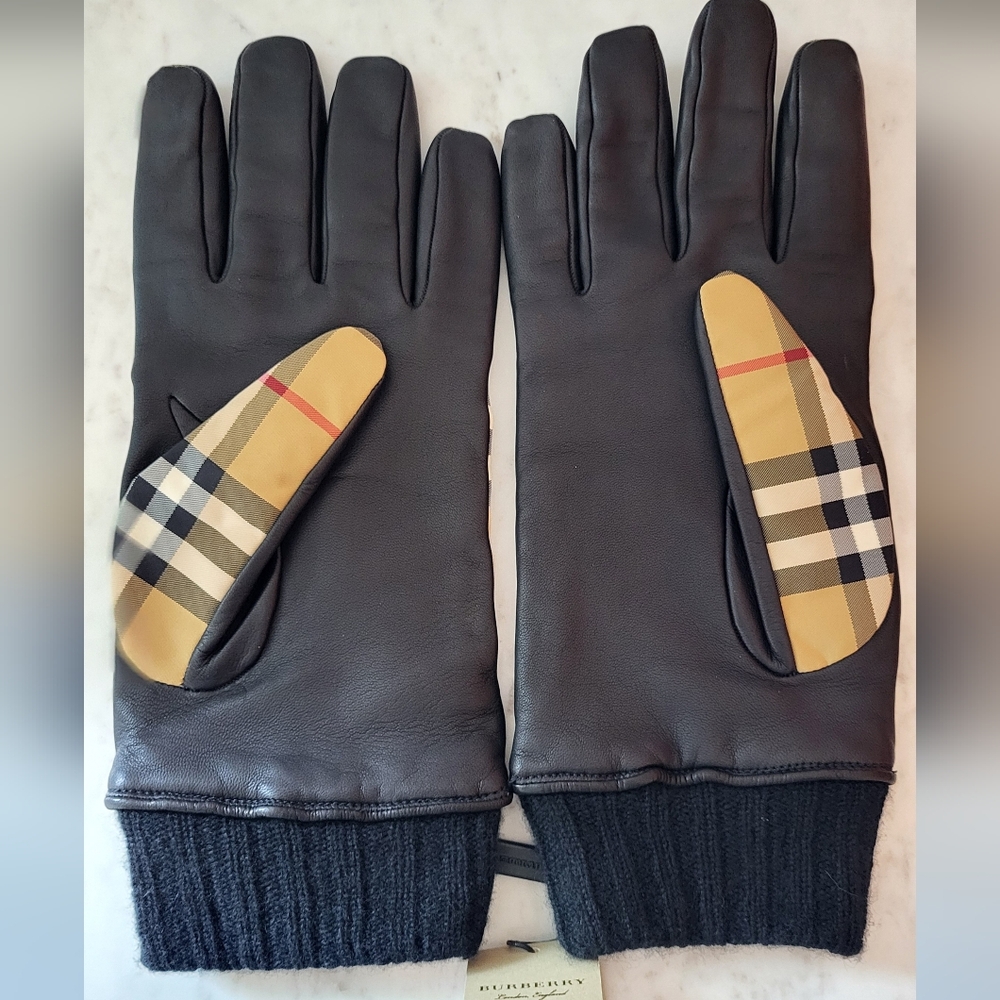 Burberry Check Gloves - Picture 2 of 5